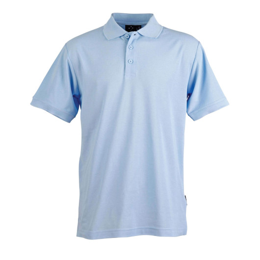 Promotional Mens Classic Casual Polos Sky Blue